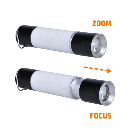 LED Oplaadbaar kamperen flashlight met powerbankfunctie LED/1500 mAh 3,7V IP44