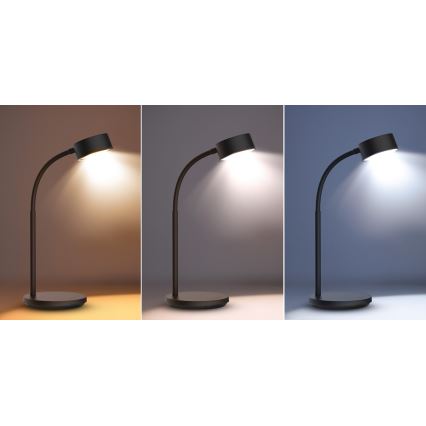 Dimbaar LED touch tafellampje LED/4,5W/5V 3000/4000/6500K zwart