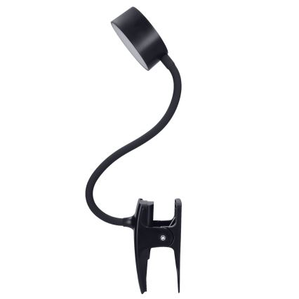 LED Dimbaar flexibel oplaadbaar tafellamp met clip LED/2W/1800 mAh 3000/4000/6500K zwart