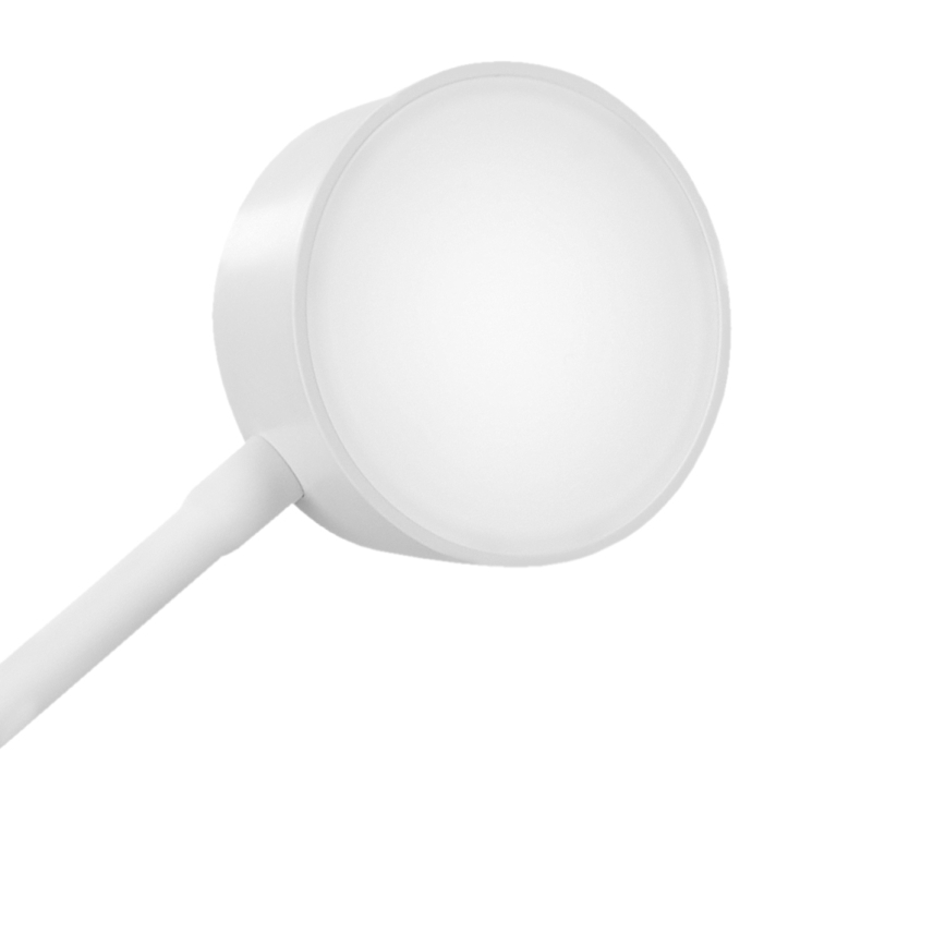 Lampe de table flexible à intensité variable et rechargeable avec pince LED/2W/1800 mAh 3000/4000/6500K blanc
