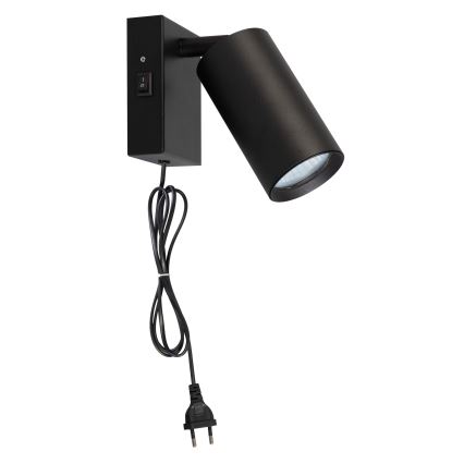 Wandlamp CELE 1xGU10/30W/230V zwart