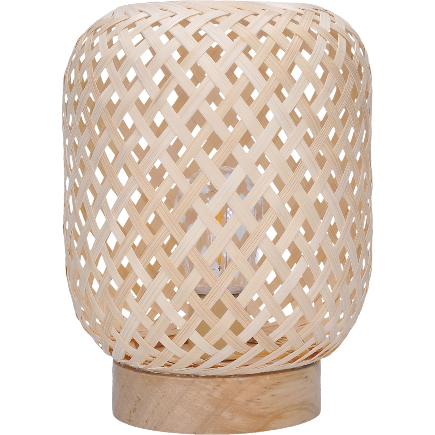 LED Decoratieve tafel lamp BOHO LED/2xAAA rotan