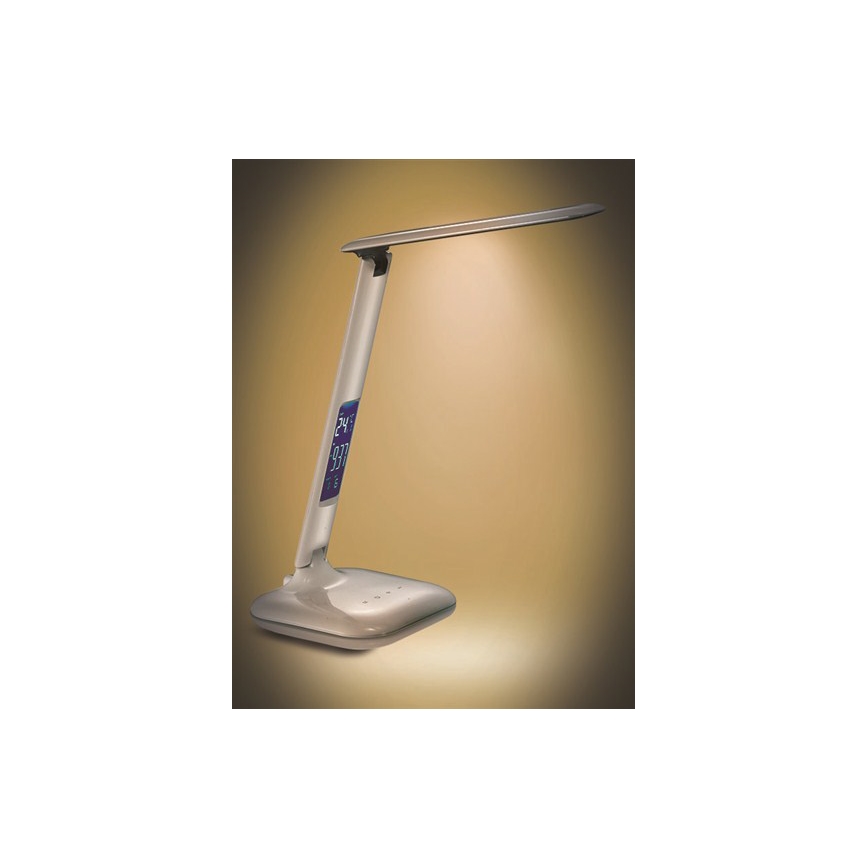Lampe de table LED à intensité variable avec écran LED/6W/230V