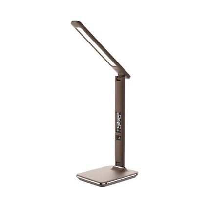 LED Tafellamp met display dimbaar LED/9W/230V bruin