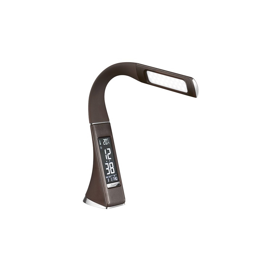 LED Tafellamp met display dimbaar LED/6W/230V bruin