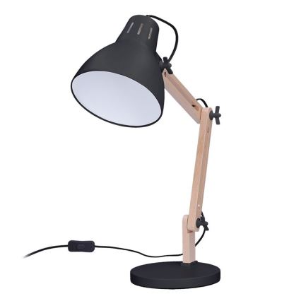 Lampe de table FALUN 1xE27/25W/230V noir/chêne