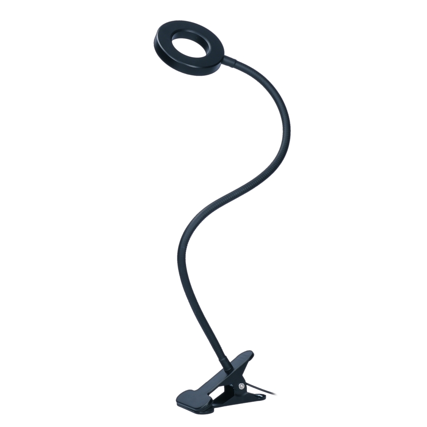 Lampe de table à intensité variable avec pince LED/8W/230V 3000/4000/5000K noir
