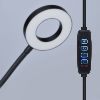 Dimbare LED-bureaulamp met klem LED/8W/230V 3000/4000/5000K zwart