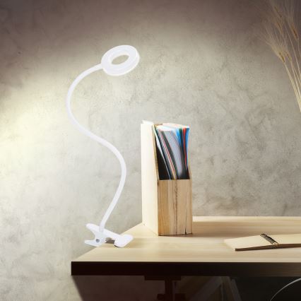 Lampe de bureau LED dimmable à pince LED/8W/230V 3000/4000/5000K blanche