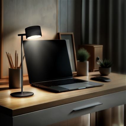 Lampe tactile rechargeable à intensité variable 3en1 LED/4W/2000 mAh 3000/4000/6500K noir