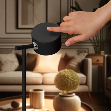 Lampe tactile rechargeable à intensité variable 3en1 LED/4W/2000 mAh 3000/4000/6500K noir