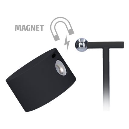 Lampe tactile rechargeable à intensité variable 3en1 LED/4W/2000 mAh 3000/4000/6500K noir