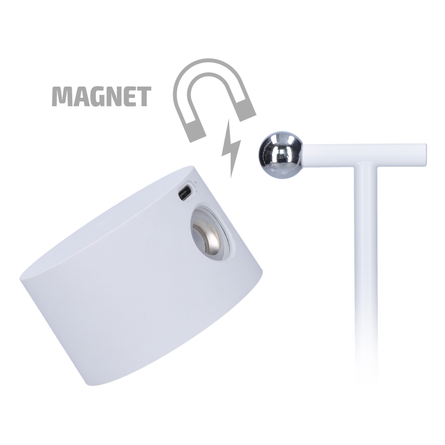 Lampe tactile rechargeable à intensité variable 3en1 LED/4W/2000 mAh 3000/4000/6500K blanc