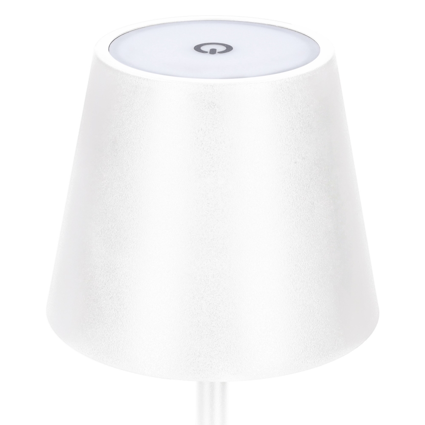 LED dimbare oplaadbare tafellamp LUCCA met aanraakbediening LED/3,7V 3000/4000/6500K 2000 mAh wit