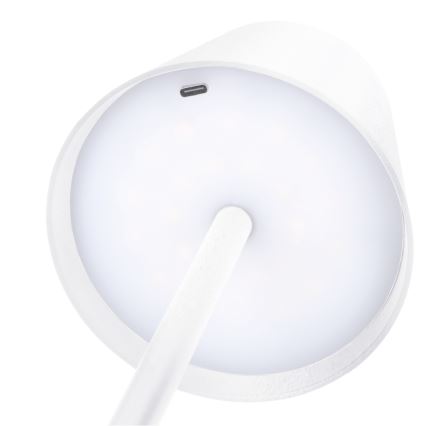 LED dimbare oplaadbare tafellamp LUCCA met aanraakbediening LED/3,7V 3000/4000/6500K 2000 mAh wit