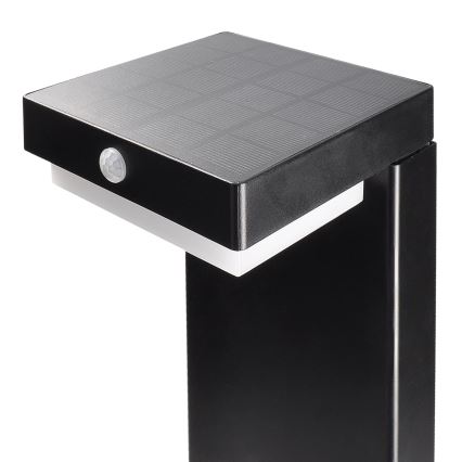 LED Zonne-energie lamp met bewegings- en schemersensor PALERMO LED/5W/5V 2000 mAh IP54 zwart