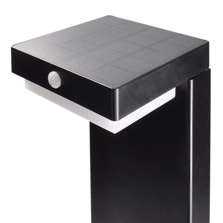 LED Zonne-energie lamp met bewegings- en schemersensor PALERMO LED/5W/5V 2000 mAh IP54 zwart