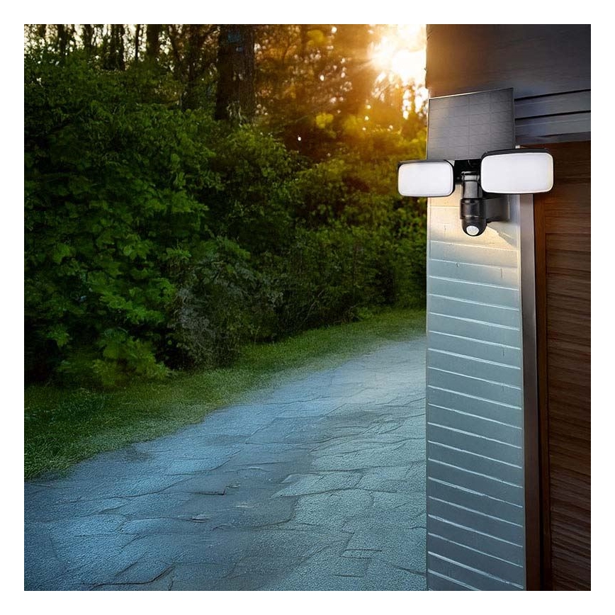 Projecteur solaire LED avec capteur LED/9W/3,7V 3600 mAh IP54