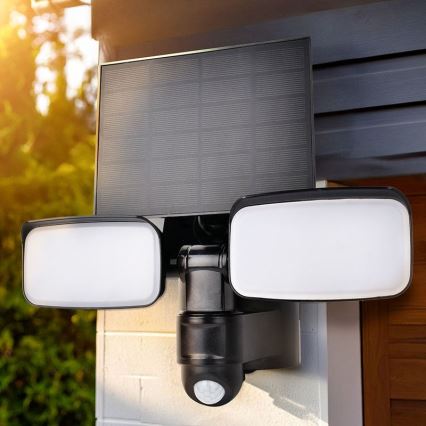 Projecteur solaire LED avec capteur LED/9W/3,7V 3600 mAh IP54