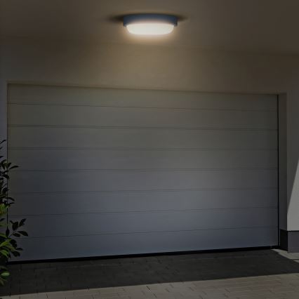 Applique murale extérieure LED/13W/230V 4000K IP54 gris arrondi