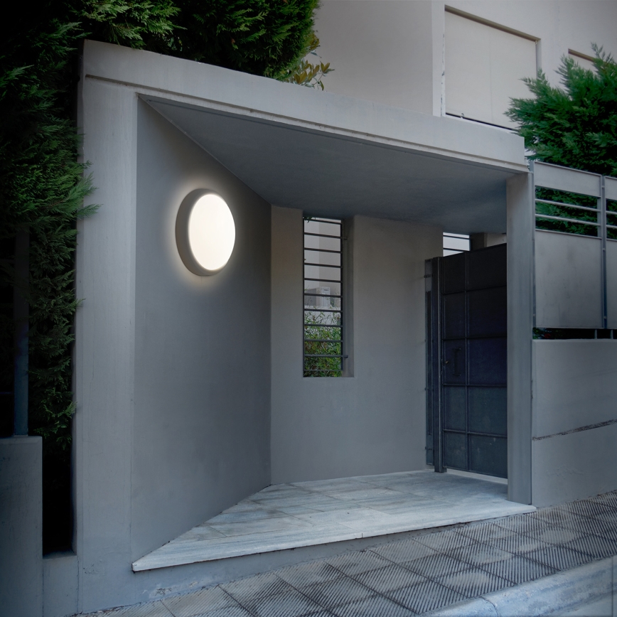 Applique murale extérieure LED/13W/230V 4000K IP54 gris arrondi