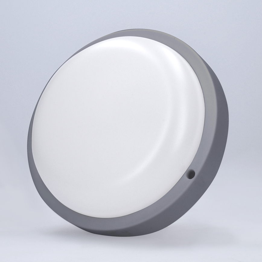 Applique murale extérieure LED/13W/230V 4000K IP54 gris arrondi