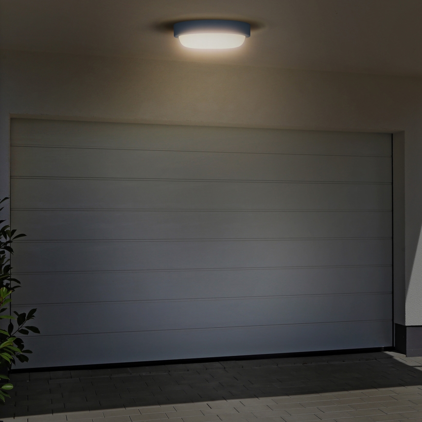 LED Wandlamp voor buiten LED/13W/230V 4000K IP54 grijs rond