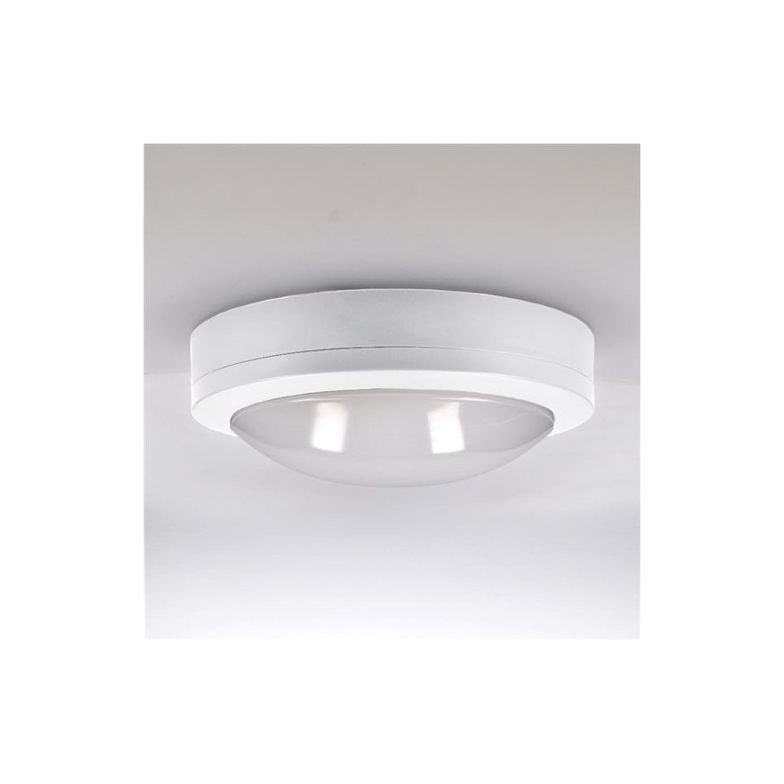 LED Plafondlamp voor buiten SIENA LED/13W/230V IP54 diameter 17 cm wit