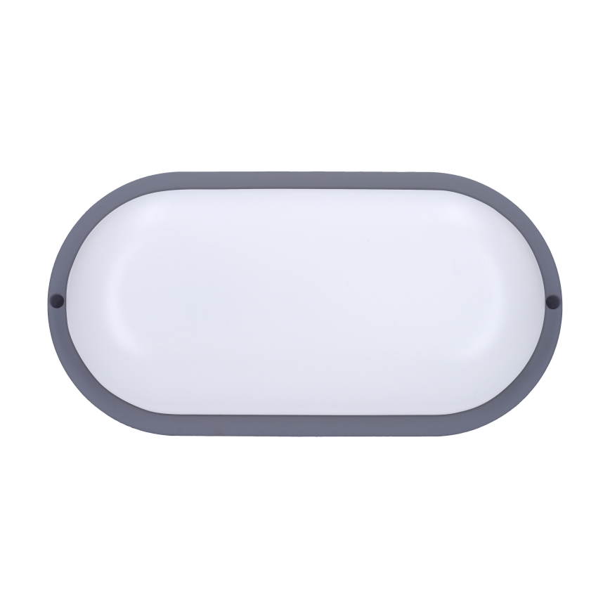 LED Wandlamp voor buiten LED/20W/230V 4000K IP54 grijs ovaal