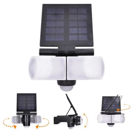 LED Solar schijnwerper met sensor 2000mAh LED/8W/3,7V IP44