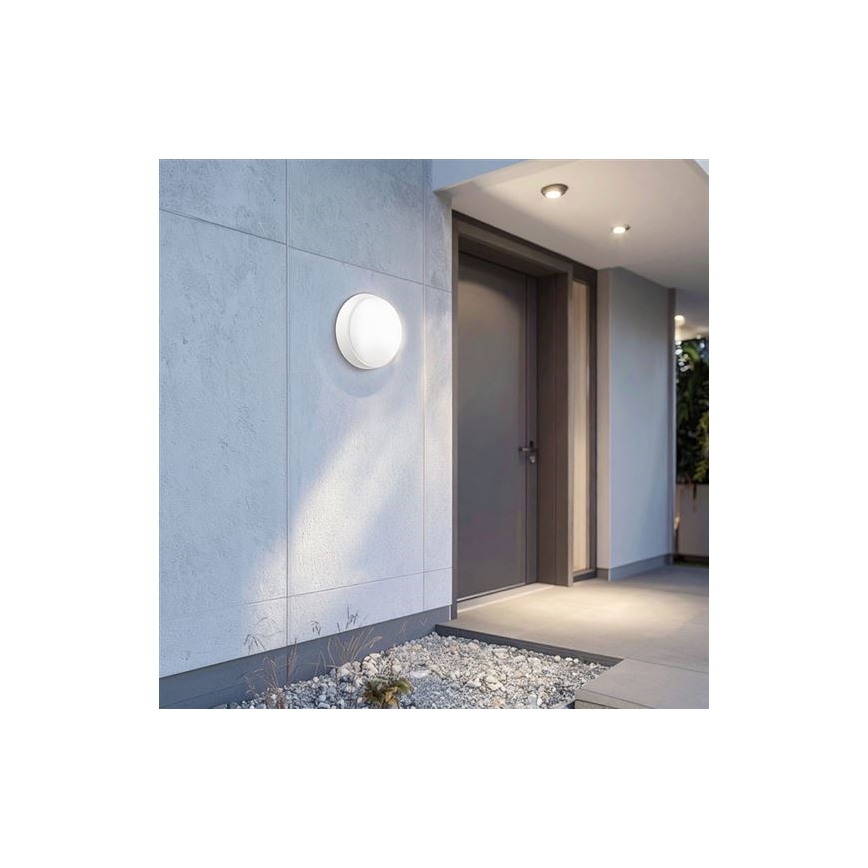 LED buitenwandlamp 2-in-1 LED/20W/230V 3000/4000/6500K IP65 Ø 22 cm