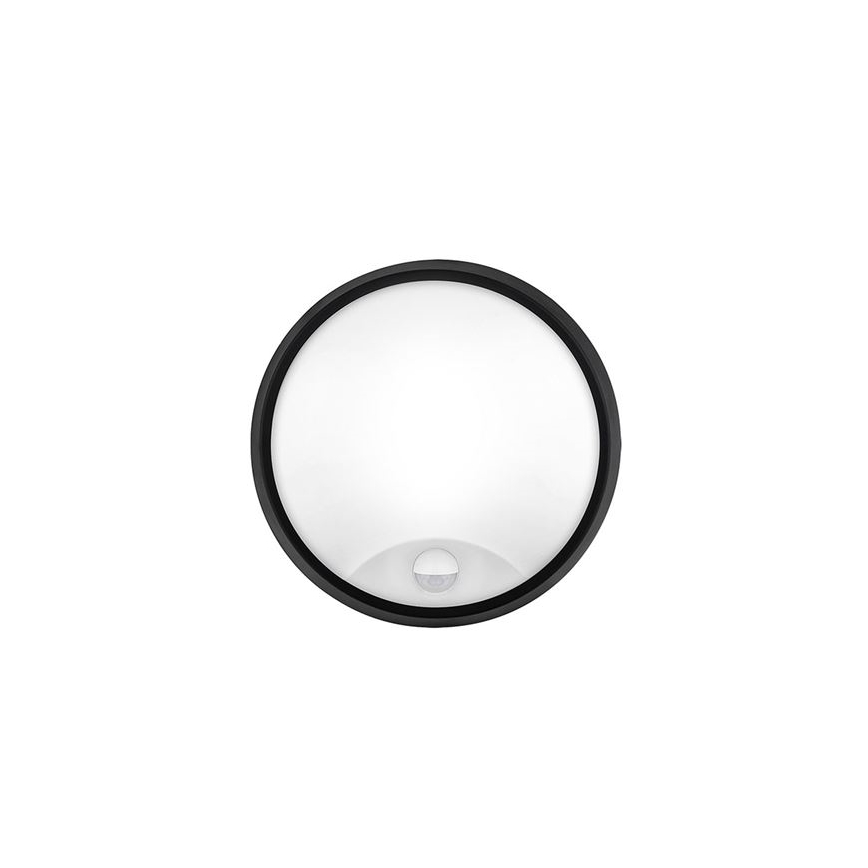 LED buitenmuurlamp met 2-in-1 sensor, 20 W, 230 V, 3000/4000/6500 K, IP65, Ø 22 cm
