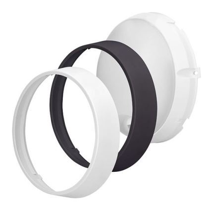 LED-buitenwandlamp met 2-in-1 sensor, 20W/230V, 3000/4000/6500K, IP65, Ø 22 cm