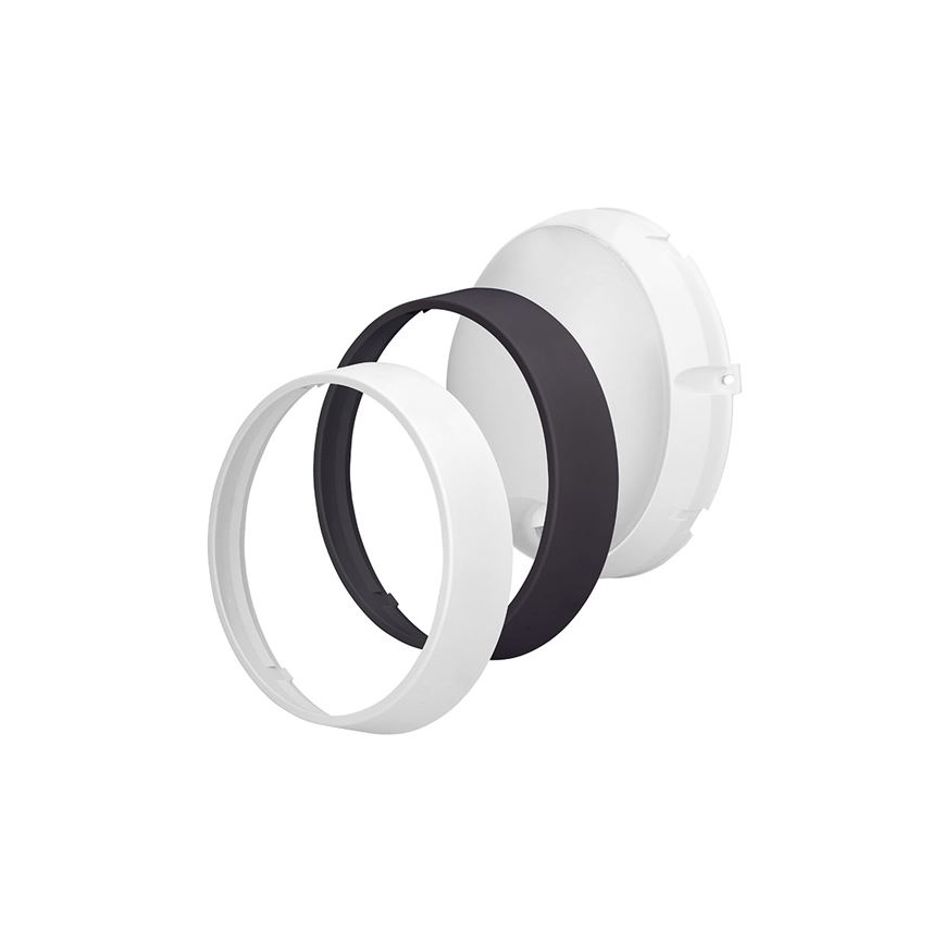 LED-buitenwandlamp met 2-in-1 sensor, 20W/230V, 3000/4000/6500K, IP65, Ø 22 cm