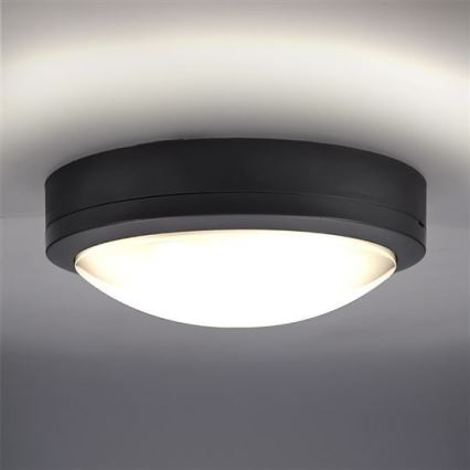 LED Plafondlamp voor buiten SIENA LED/20W/230V IP54 diameter 23 cm antraciet