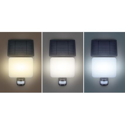 LED Zonne-spot met bewegingssensor LED/11W/3,7V 4400mAh 3000K/4000K/6500K IP54