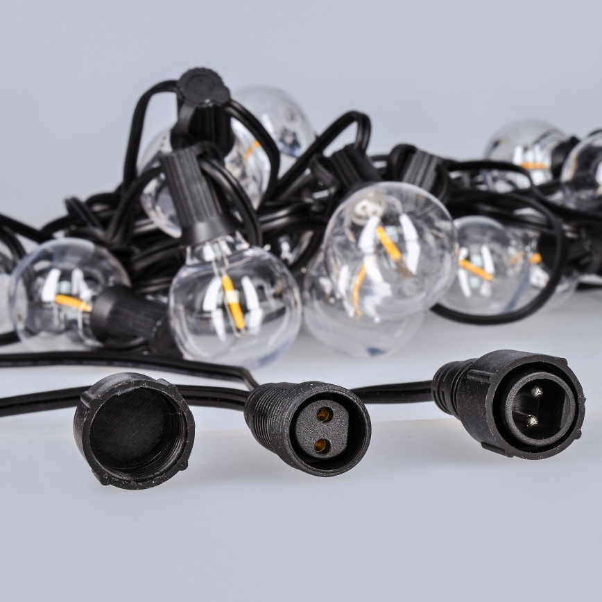 LED buiten decoratieve slinger GIRLANDA 25xE12 20m IP44 warm wit