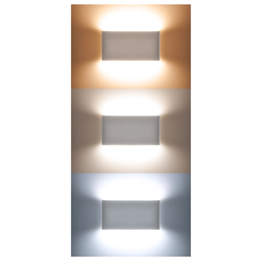 Applique murale d'extérieur MODENA LED/12W/230V 3000/4000/6000K IP54 noir