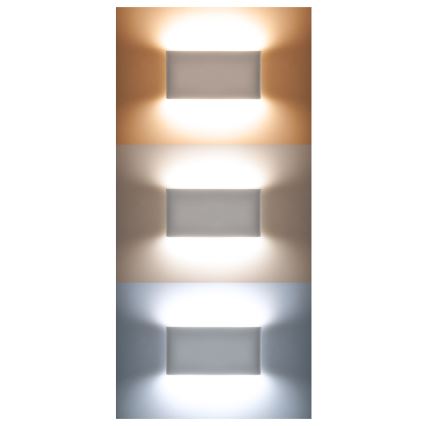LED buitenwandlamp MODENA LED/12W/230V 3000/4000/6000K IP54 zwart