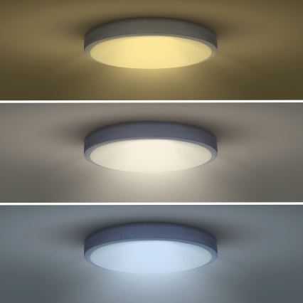 Plafonnier à intensité variable GREY LED/48W/230V 3000-6500K gris d. 38 cm + télécommande