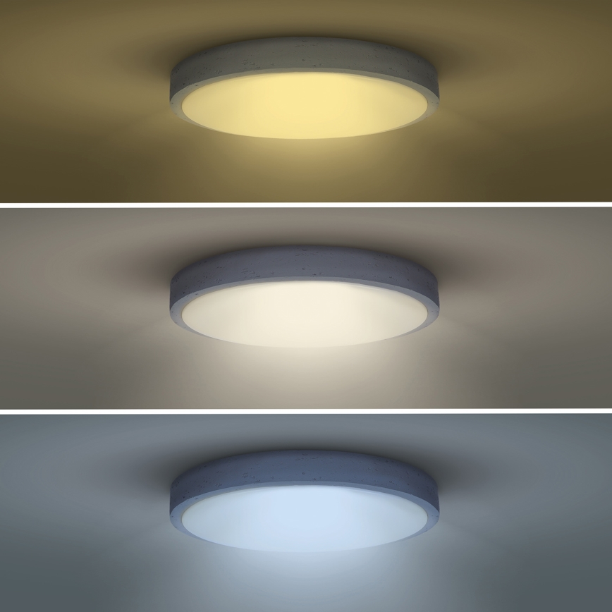 LED Dimbaar Plafondlamp GREY LED/60W/230V 3000-6500K grijs Ø 49 cm + afstandsbediening