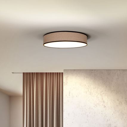 Plafonnier à intensité variable BROWNIE LED/48W/230V 3000-6500K marron d. 40 cm + télécommande