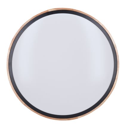 Plafonnier à intensité variable IRON OAK LED/60W/230V 3000-6500K chêne d. 51 cm + télécommande