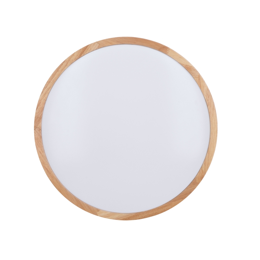 LED Dimbaar Plafondlamp WOODY LED/48W/230V 3000-6500K eiken Ø 38 cm + afstandsbediening