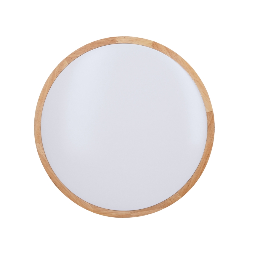 Plafonnier à intensité variable SOLID OAK LED/48W/230V 3000-6500K chêne d. 39 cm + télécommande