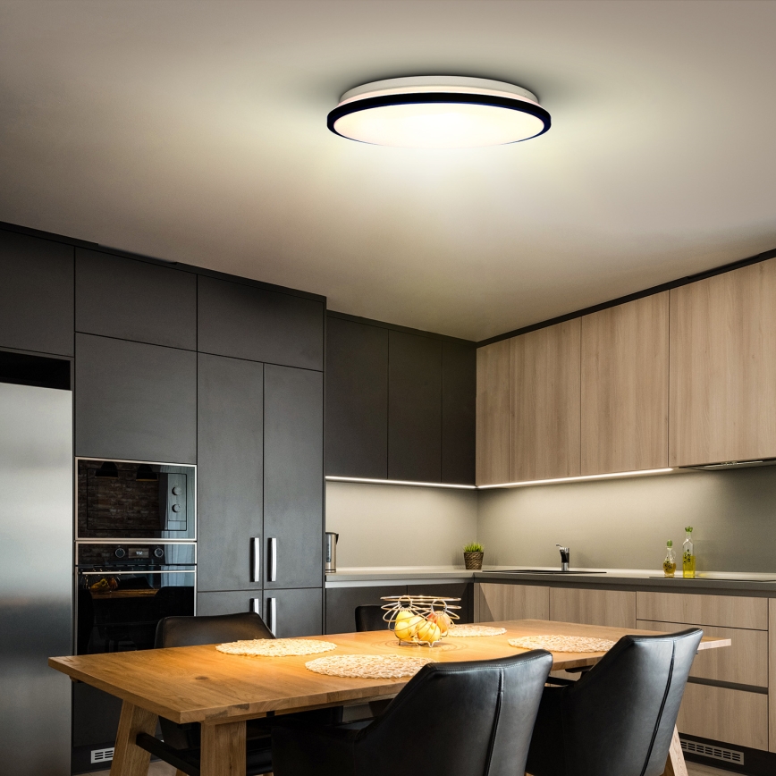 Plafonnier à intensité variable JAMIL LED/48W/230V 3000-6500K noir + télécommande