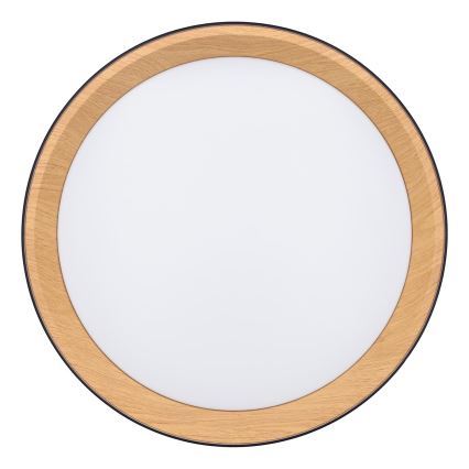 Dimbare LED plafondlamp LARIOS LED/48W/230V 3000-6500K diameter 39 cm zwart + afstandsbediening