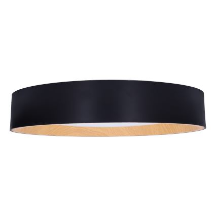 Dimbare LED plafondlamp LARIOS LED/48W/230V 3000-6500K diameter 39 cm zwart + afstandsbediening