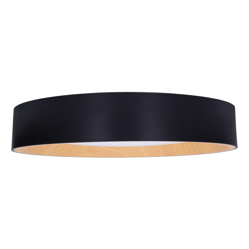 Dimbare LED plafondlamp LARIOS LED/48W/230V 3000-6500K diameter 39 cm zwart + afstandsbediening