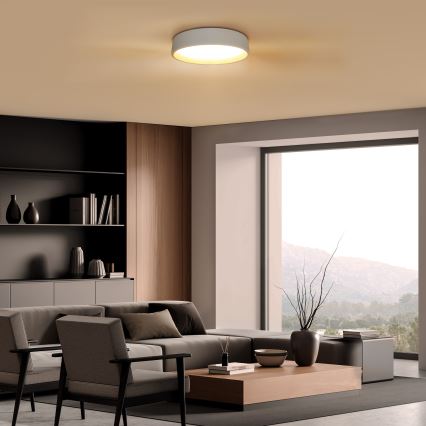 Dimbare LED plafondlamp LARIOS LED/48W/230V 3000-6500K diameter 39 cm wit + afstandsbediening
